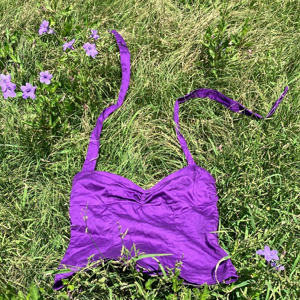 Vibrant Purple Halter Top